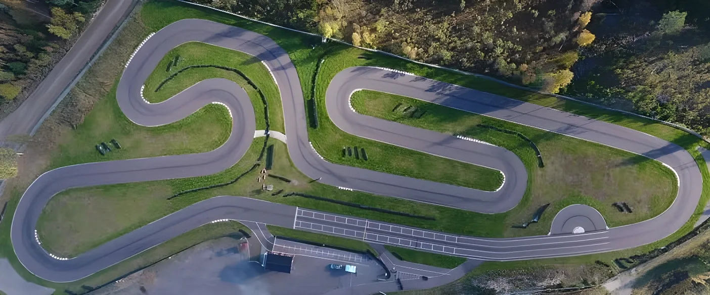 Amsbergsbanan sedd från ovan